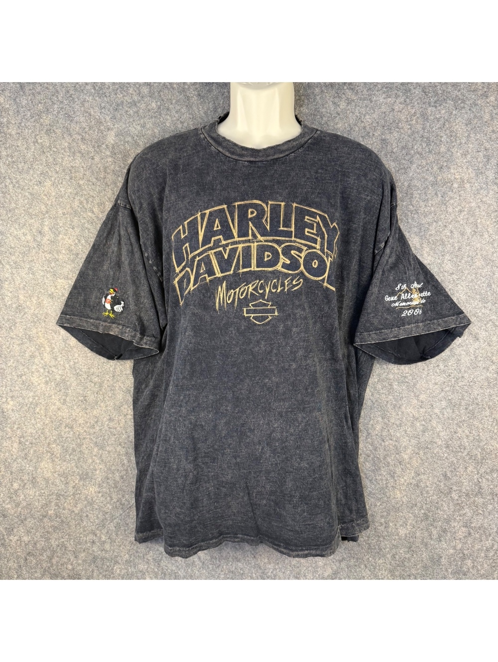 Vintage Harley Davidson Wilkesboro NC Distressed Shirt 2006 Memorial Men XL 387